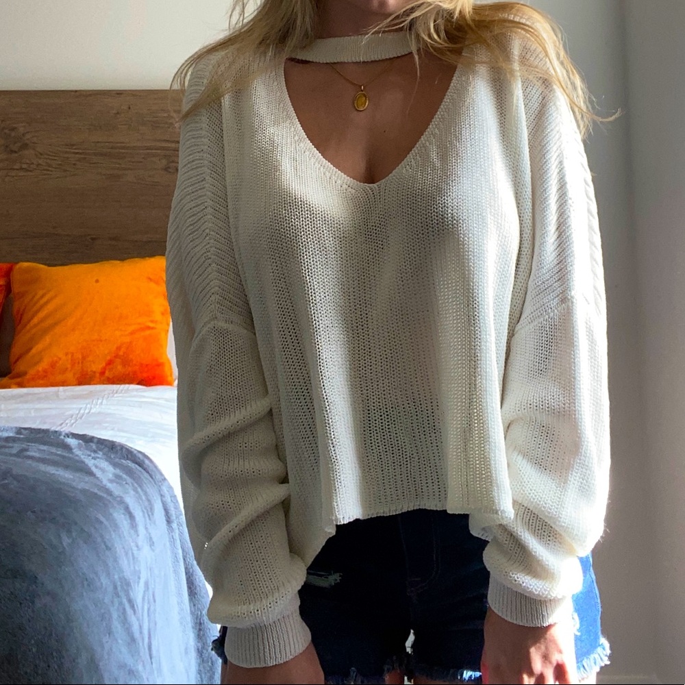 White sweater